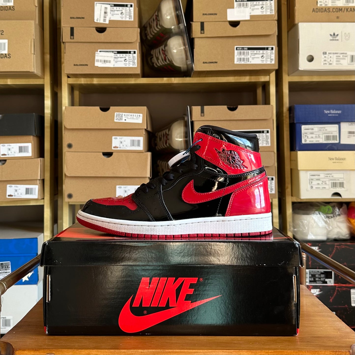 Preloved Air Jordan 1 Retro High OG - Patent Bred (UK 8)