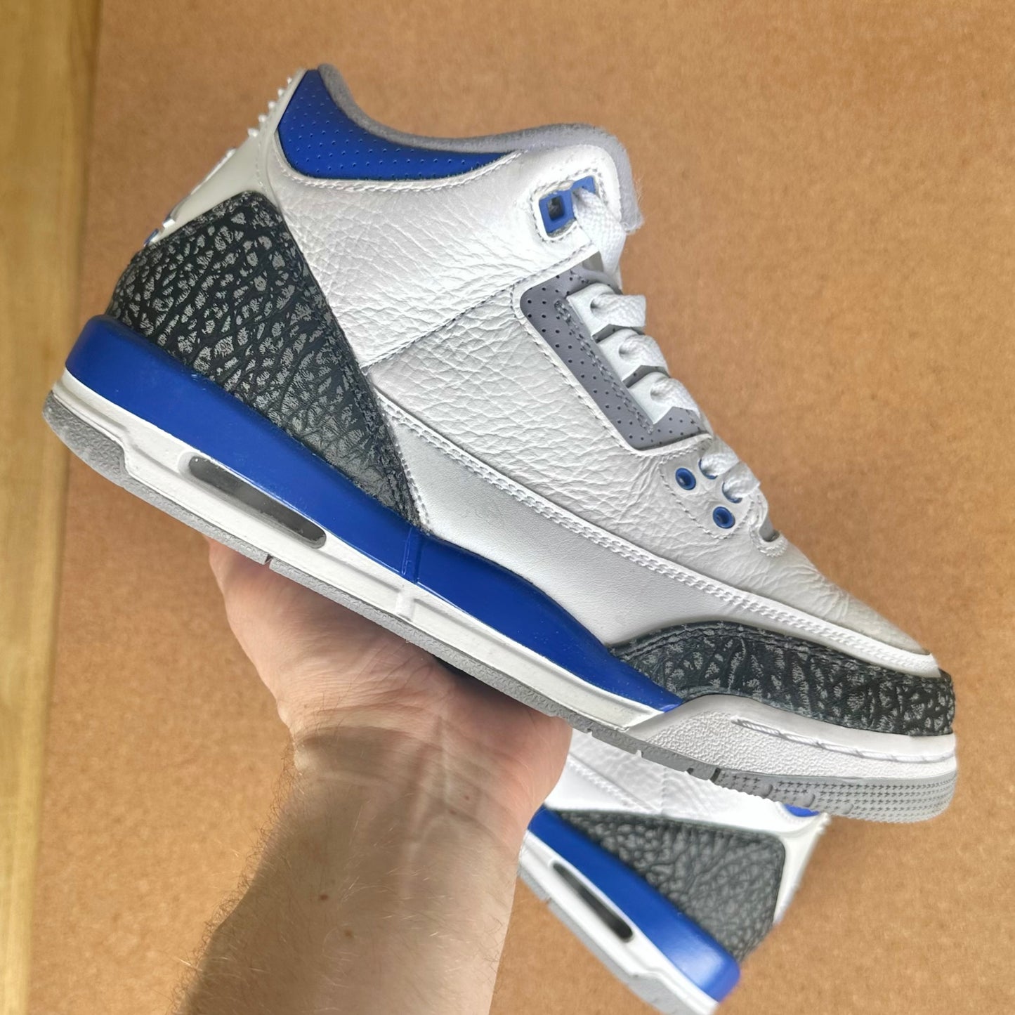 Preloved Air Jordan 3 Retro Mid GS - Racer Blue (UK 6/EU 40)
