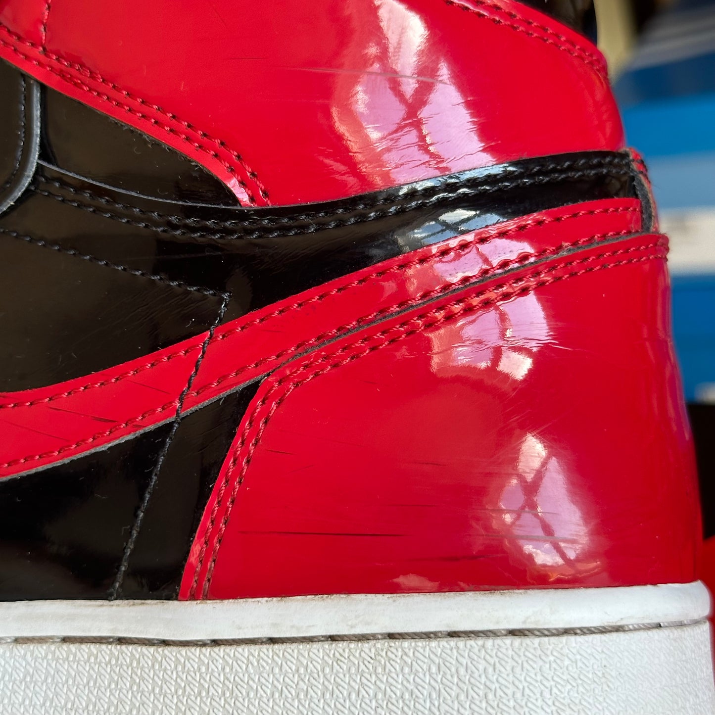 Preloved Air Jordan 1 Retro High OG - Patent Bred (UK 8)