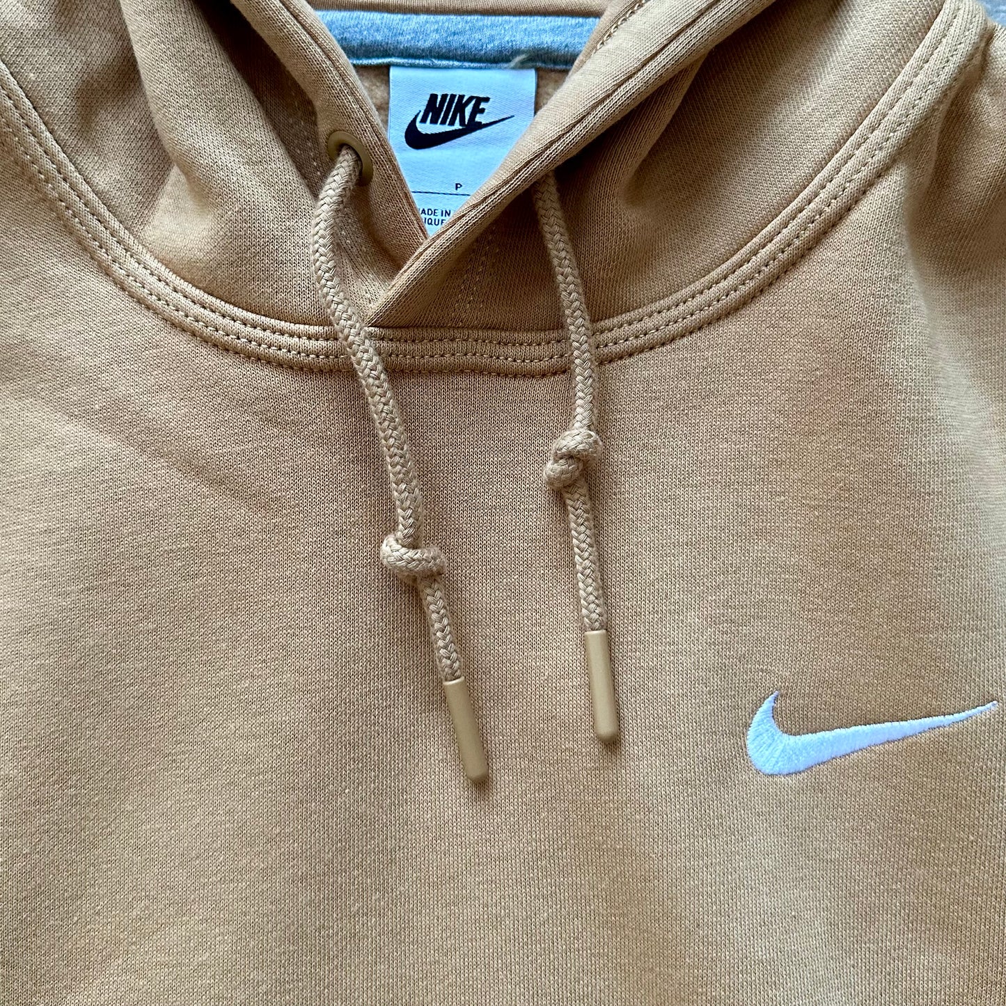 Nike Club Pullover Hoody Swoosh - Brown
