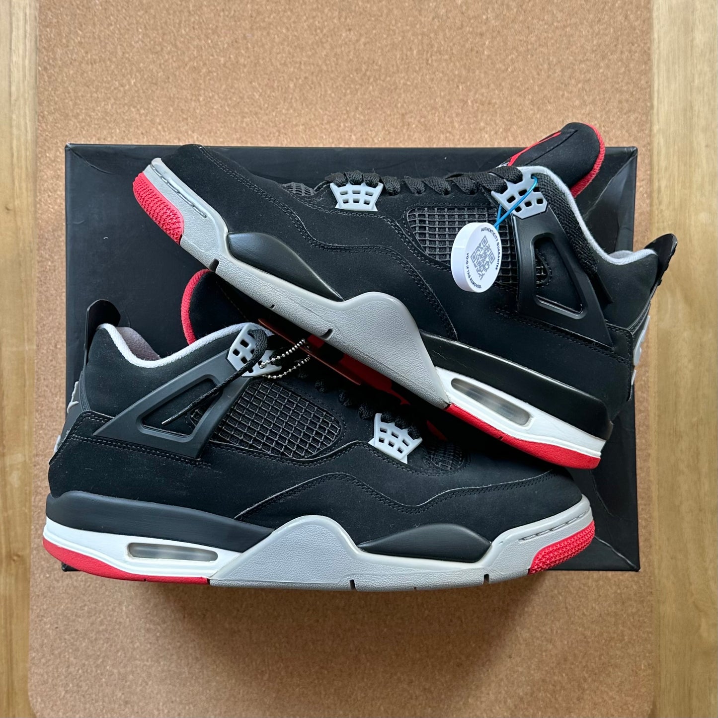 Preloved Air Jordan 4 - Bred 2019 (UK 8)