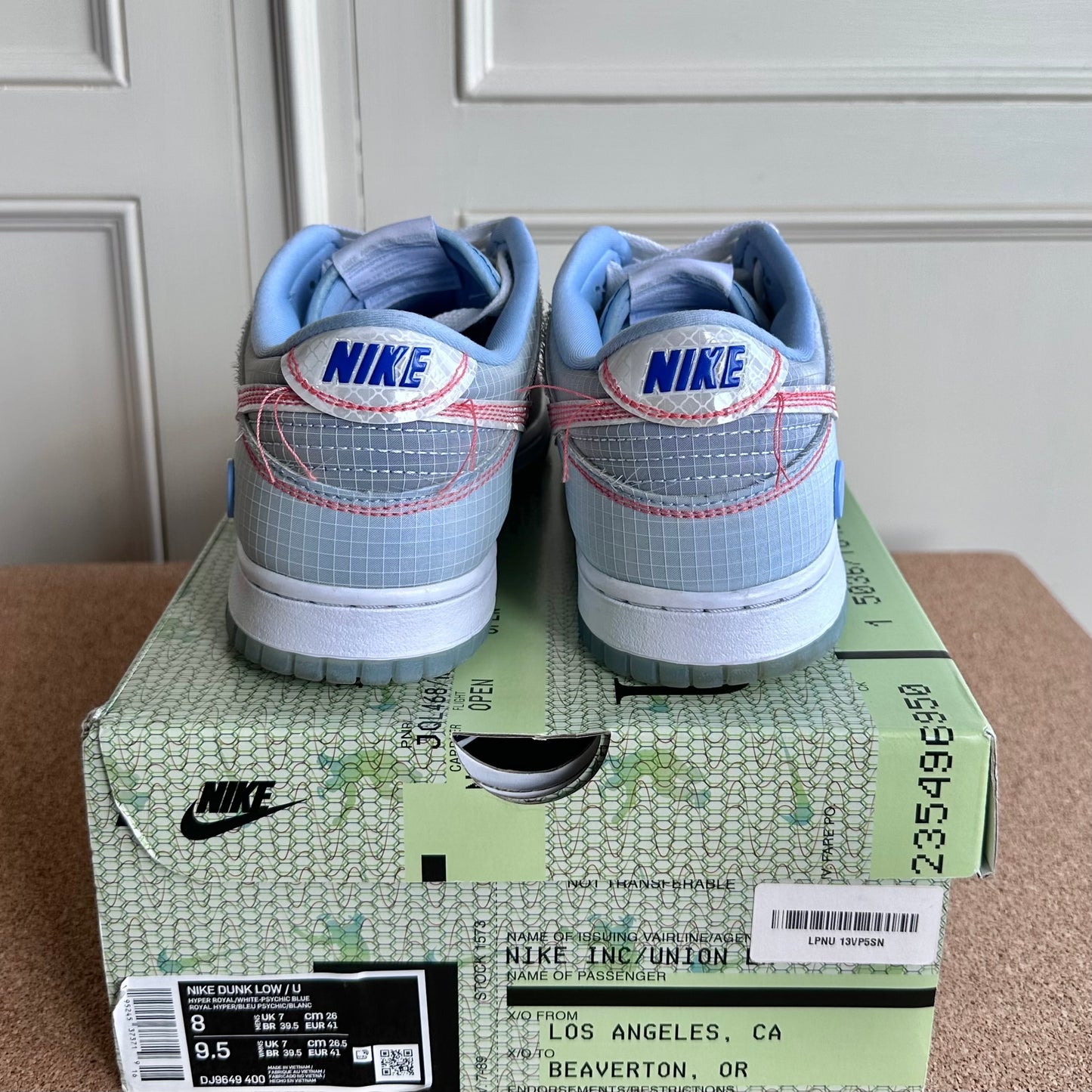 Preloved Nike Dunk Low - Union Passport Pack Argon (UK 7)