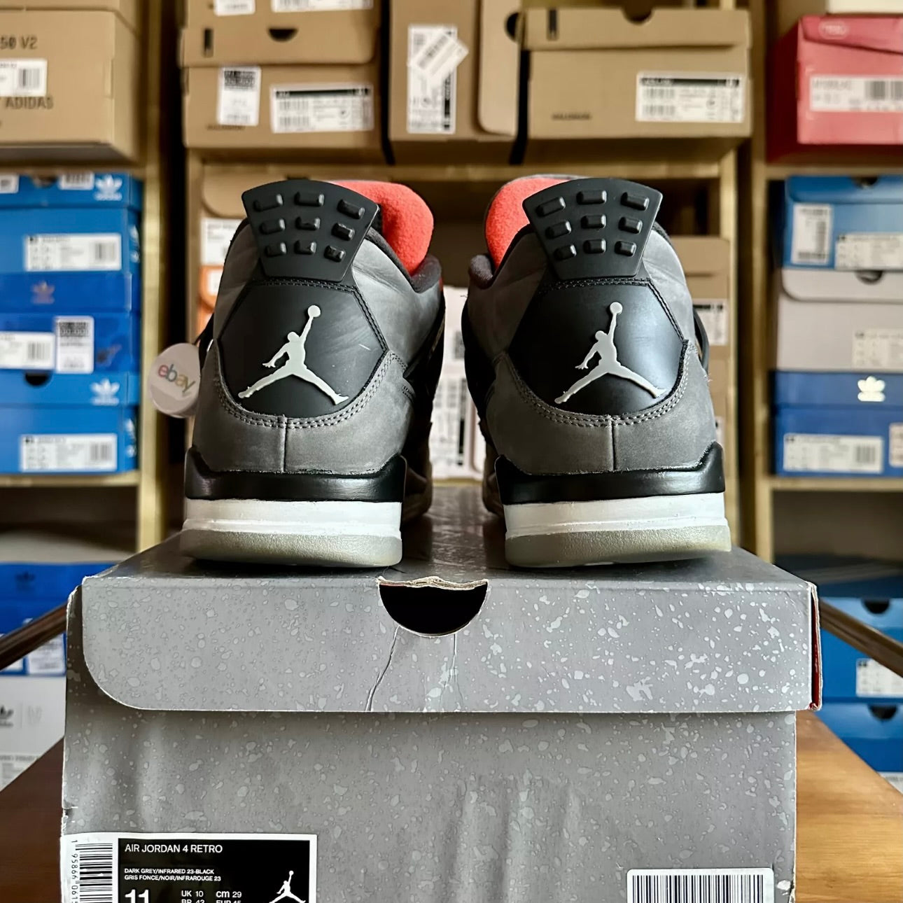 Preloved Air Jordan 4 Retro - Infrared 2022 (UK 10)