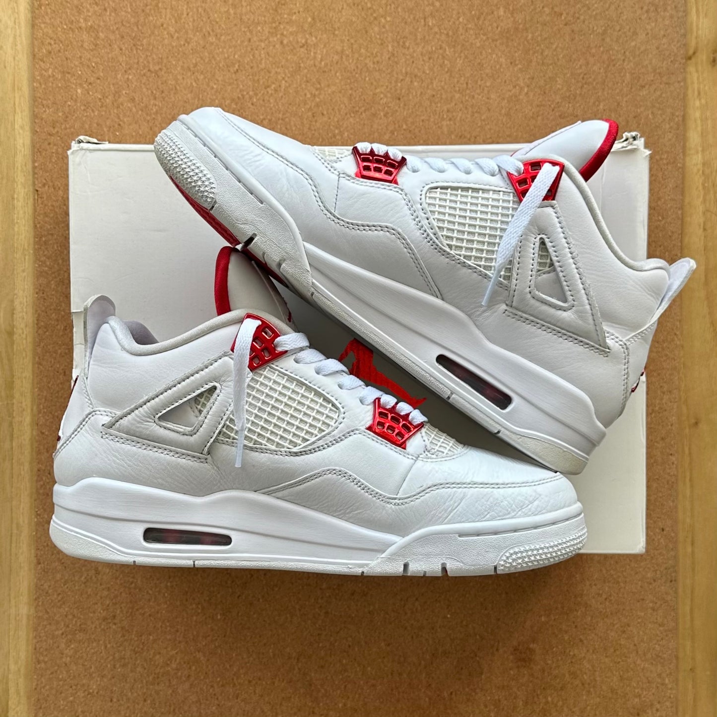 Preloved Air Jordan 4 Retro - Metallic Red (UK 8)