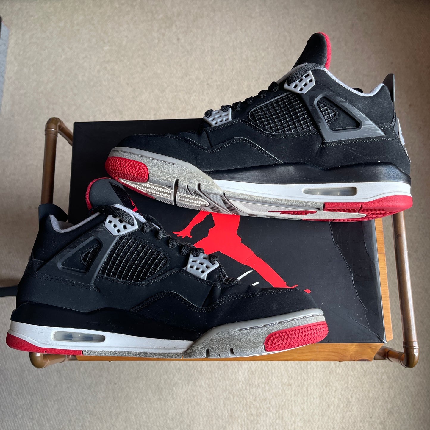 Preloved Air Jordan 4 Retro - Bred 2019 (UK 10)