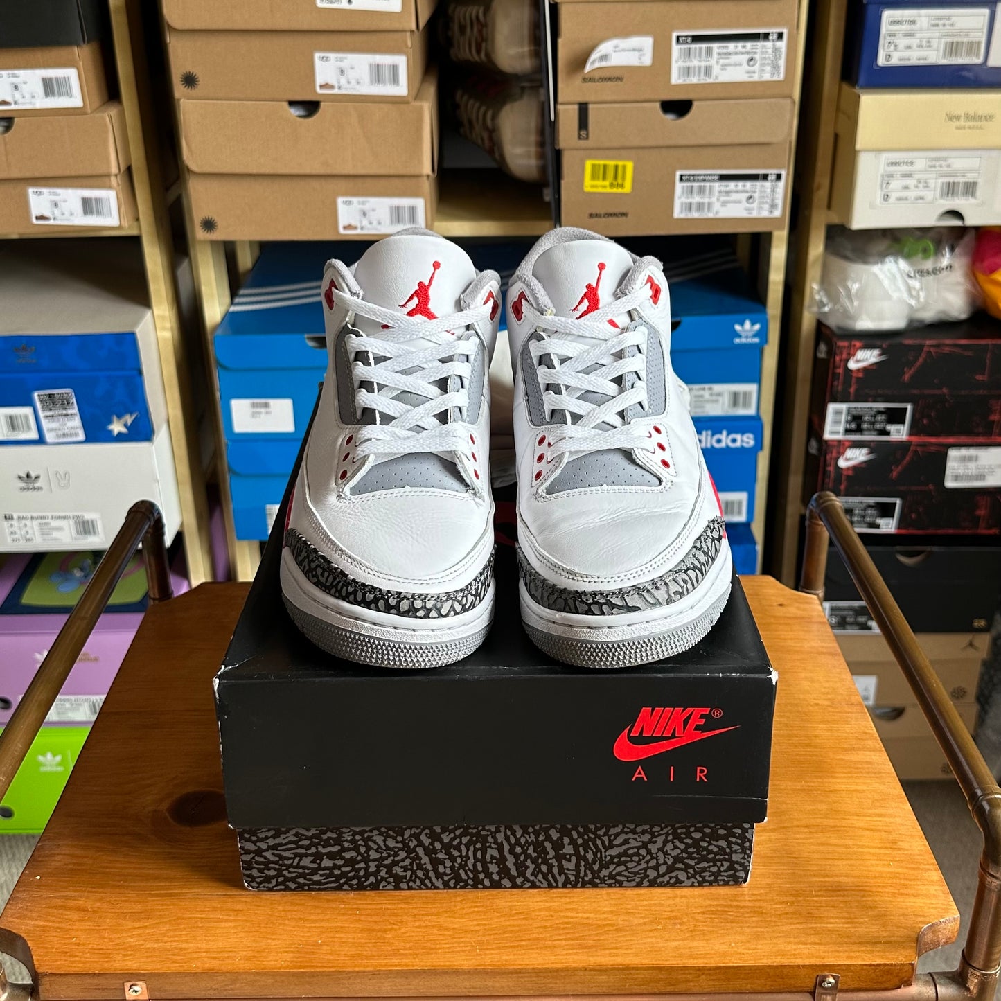 Preloved Air Jordan 3 - Fire Red 2022 (UK 8)