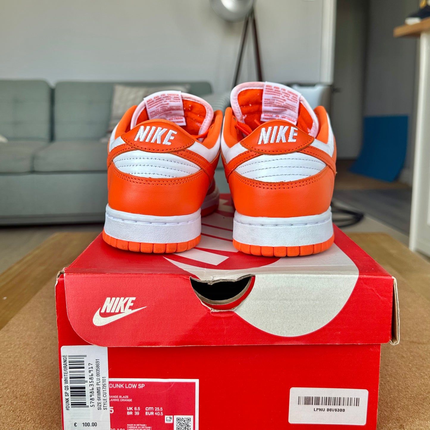 Preloved Nike Dunk Low SP - Syracuse (UK 6.5)