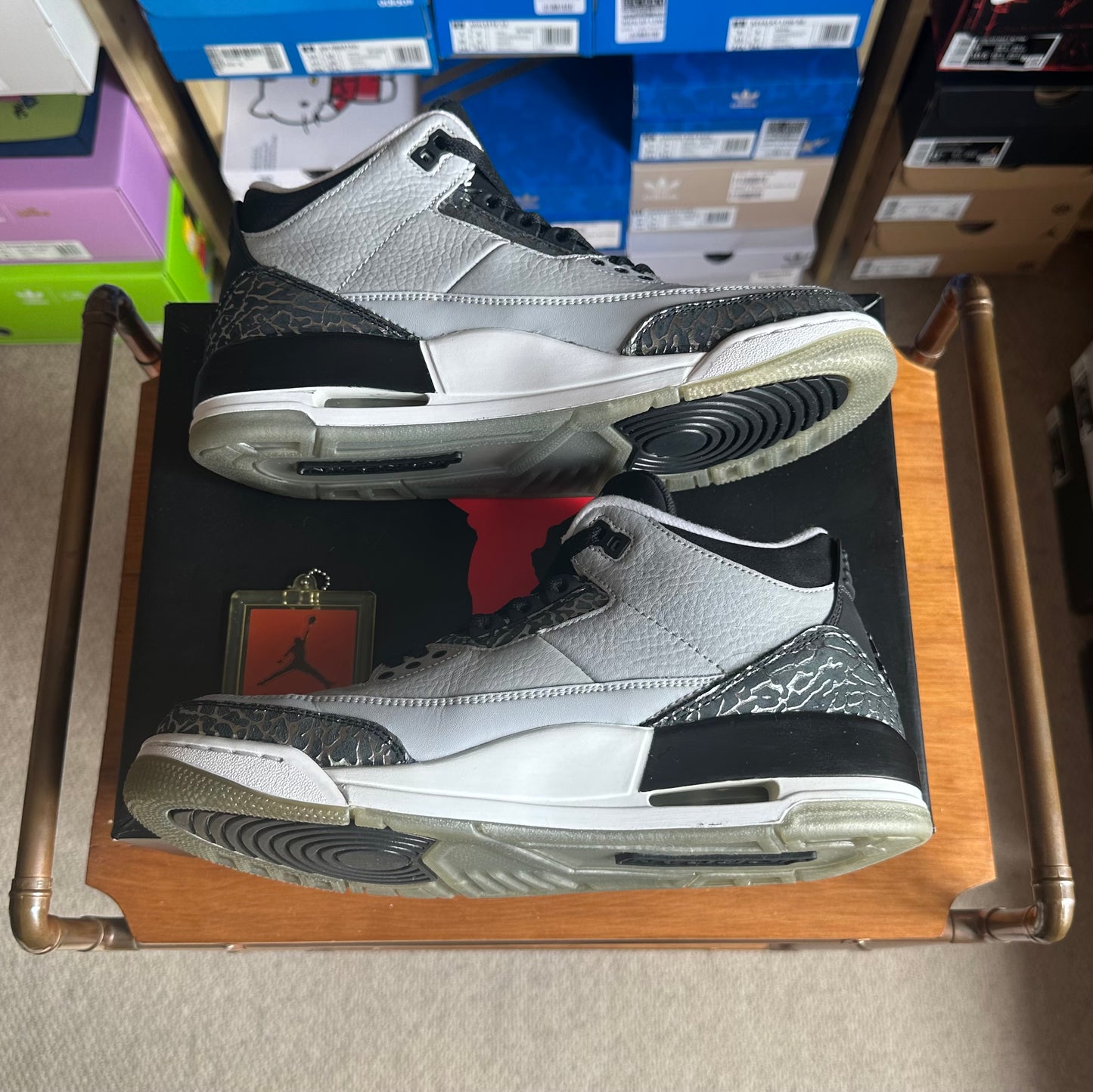 Preloved Air Jordan 3 Retro - Wolf Grey (UK 7.5)