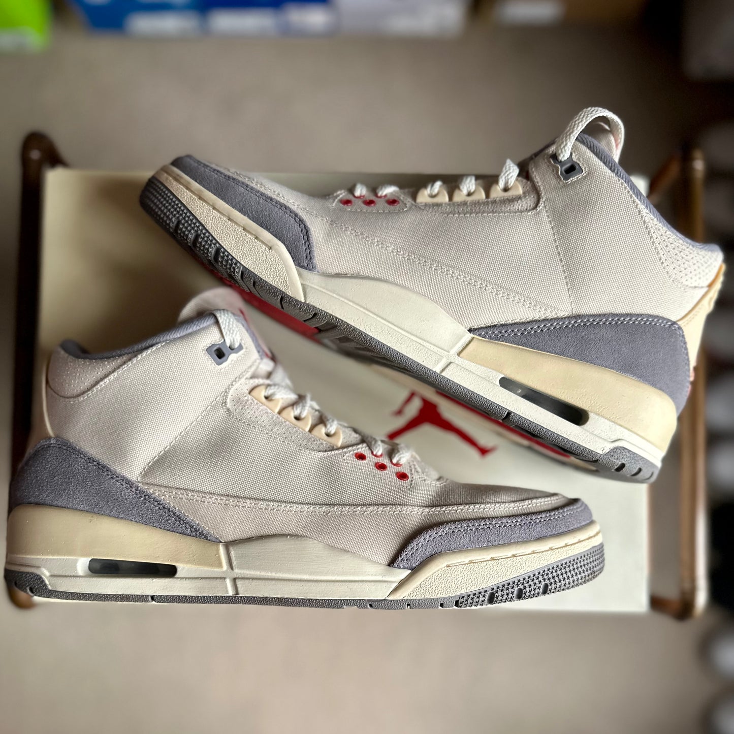 Preloved Air Jordan 3 - Muslin (UK 9.5)
