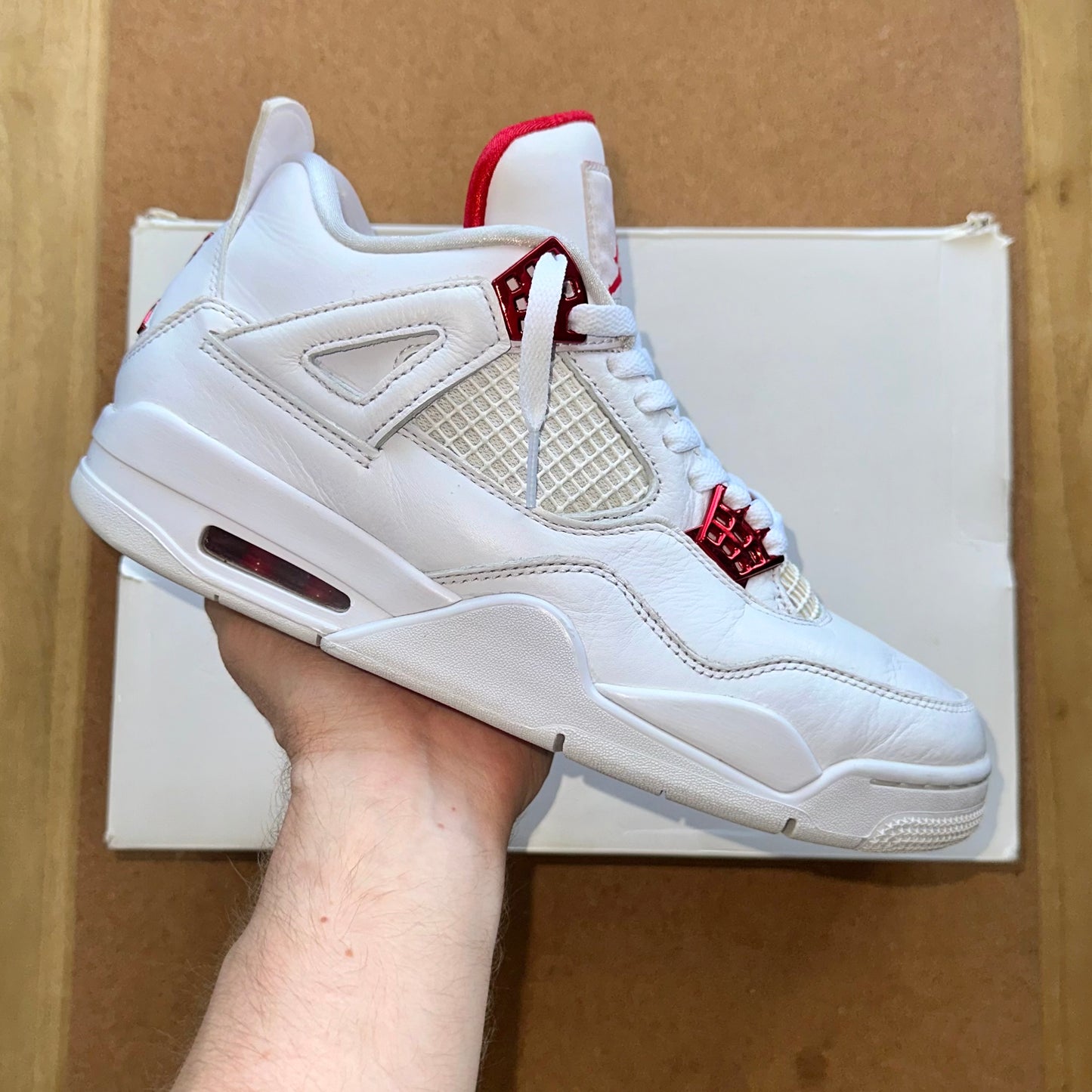 Preloved Air Jordan 4 Retro - Metallic Red (UK 8)