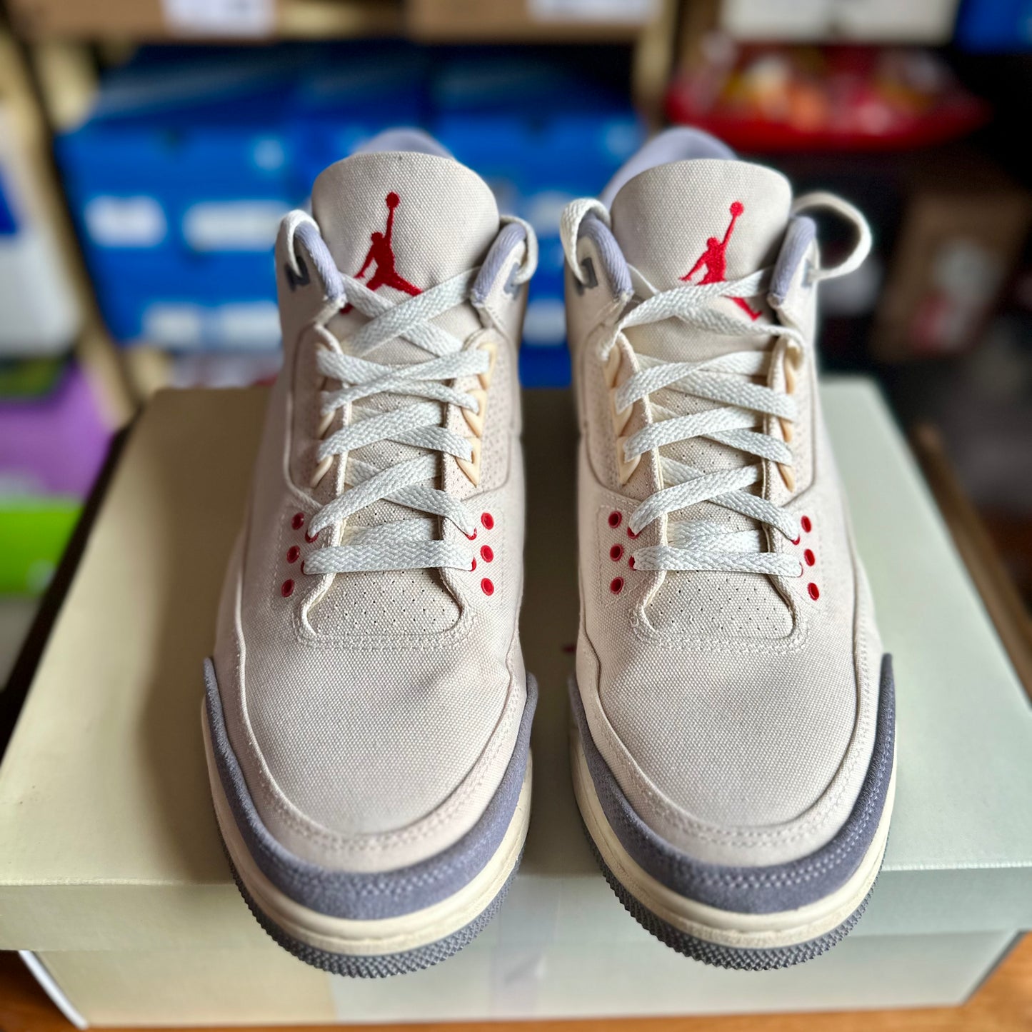 Preloved Air Jordan 3 - Muslin (UK 9.5)
