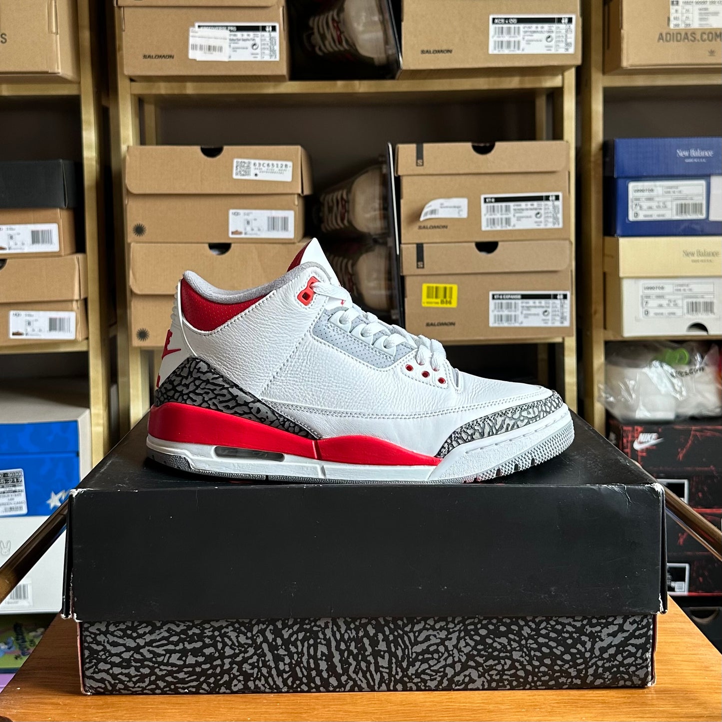 Preloved Air Jordan 3 - Fire Red 2022 (UK 8)