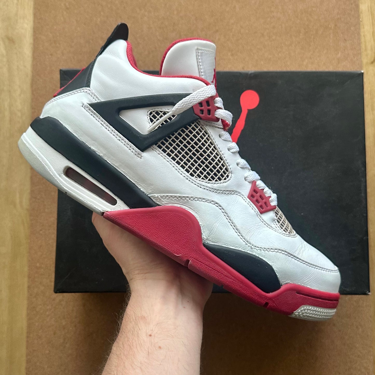 Preloved Air Jordan 4 Retro - Fire Red 2012 (UK 10)