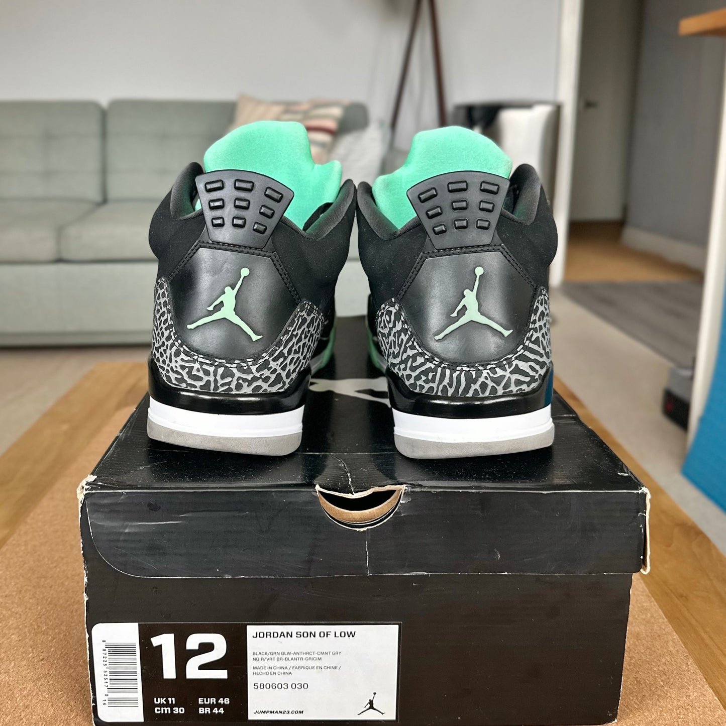 UK 11 - Air Jordan Son Of Mars - Green Glow