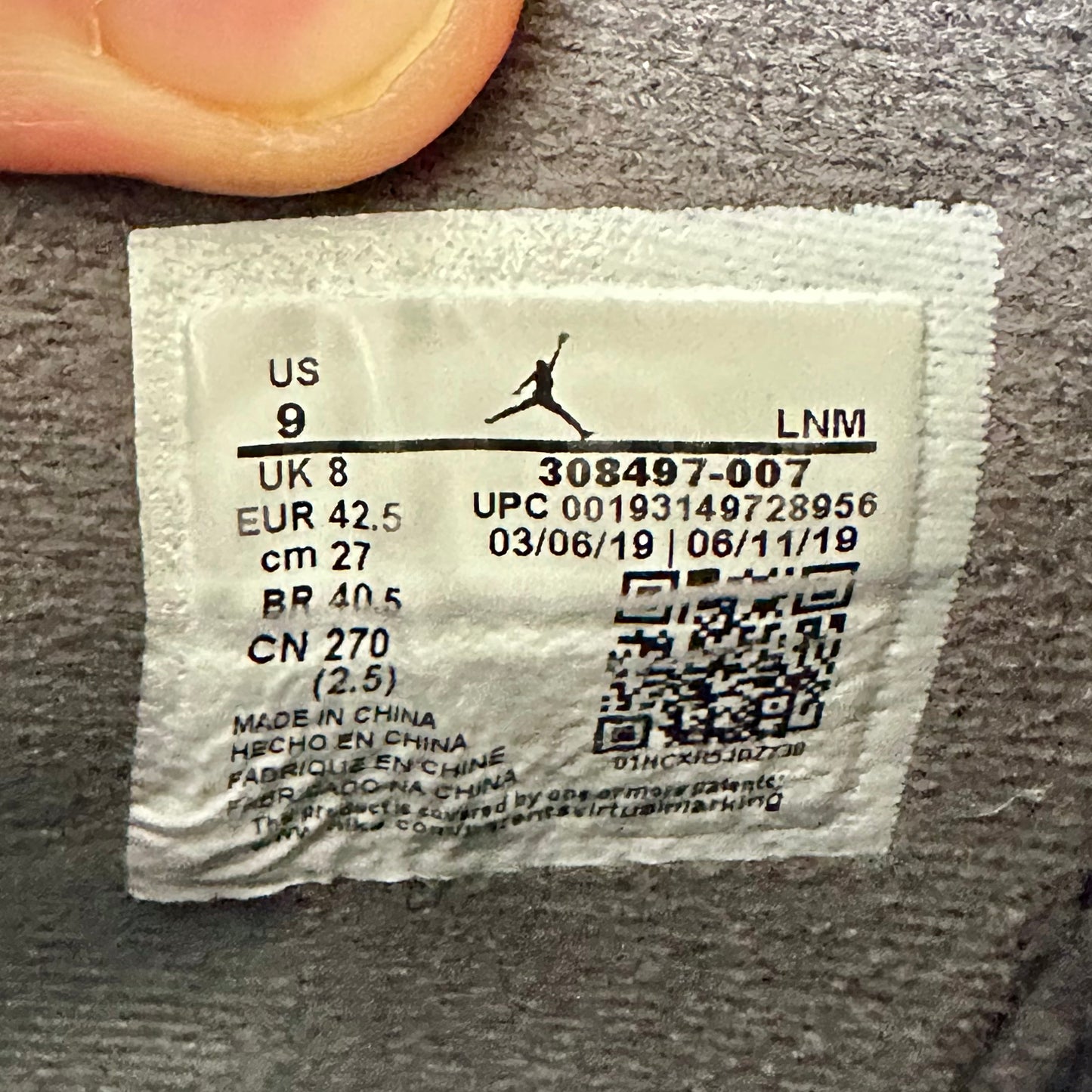 Preloved - Air Jordan 4 Retro - Cool Grey (UK 6 - EU 40)