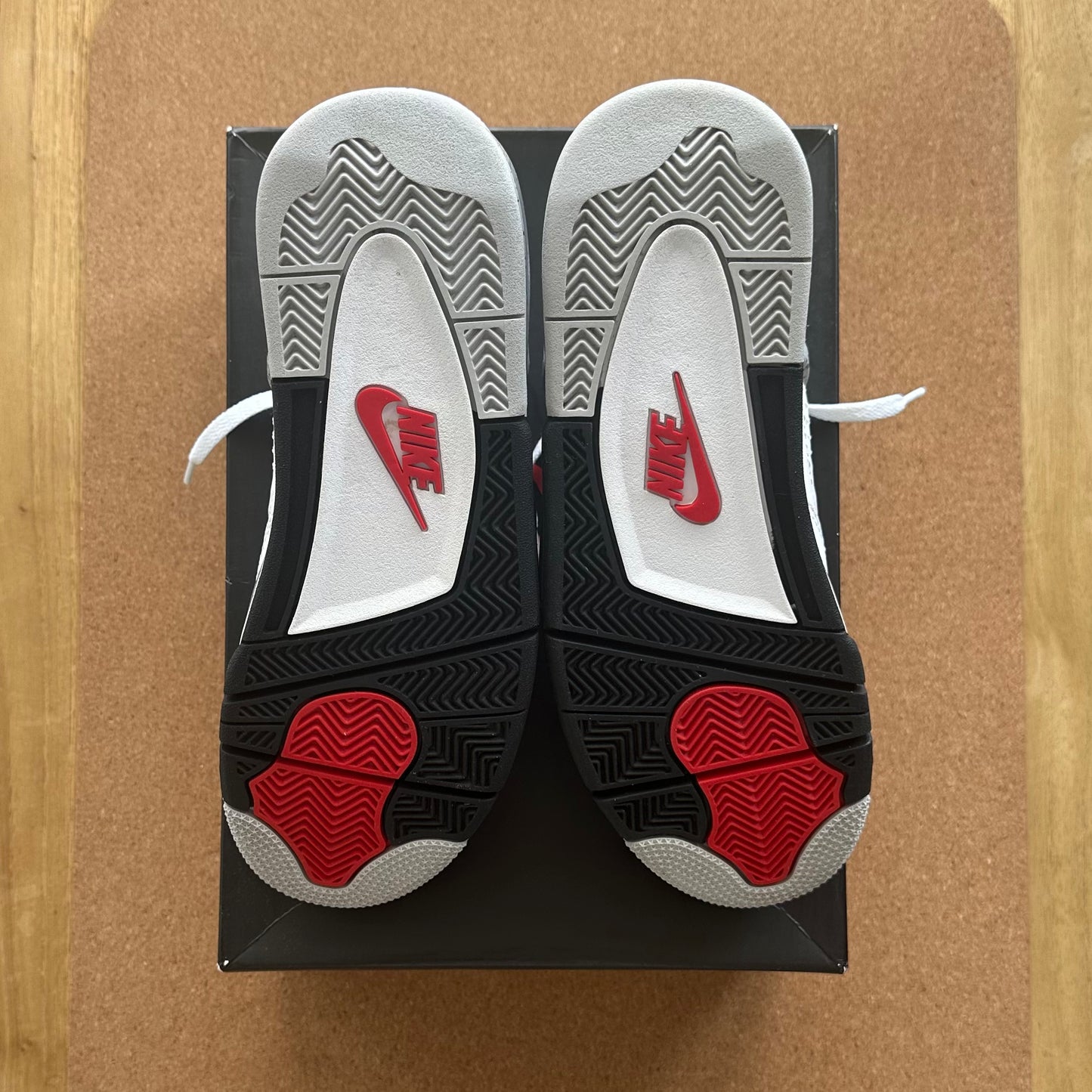 Preloved Air Jordan 4 Retro Mid - White Cement (UK 8)
