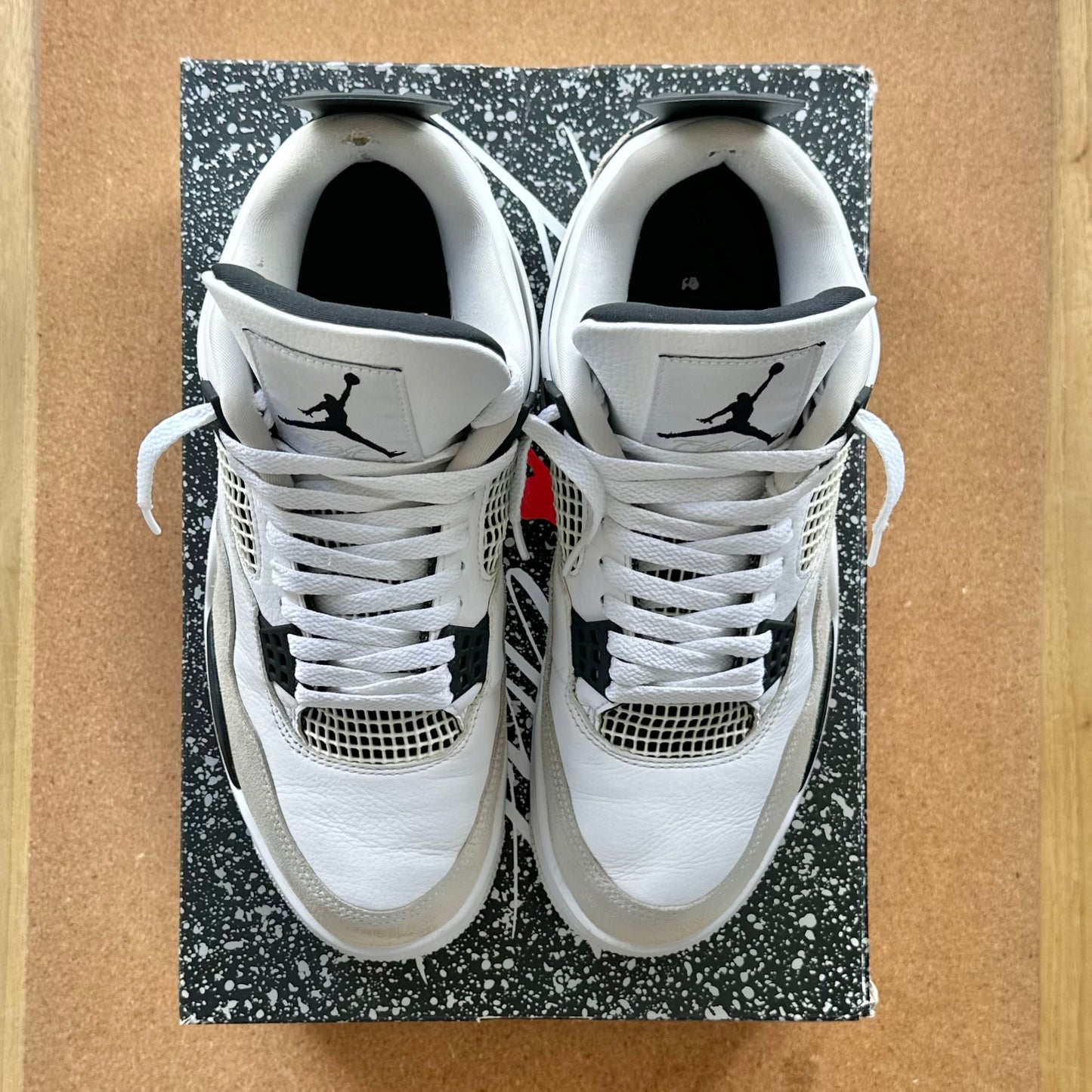 Preloved - Air Jordan 4 Retro - Military Black (UK 8.5)