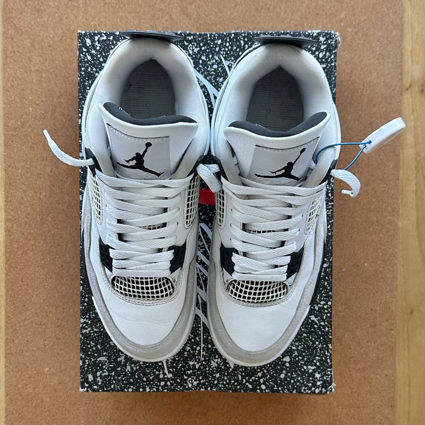 Preloved - Air Jordan 4 Retro - Military Black (UK 7.5)