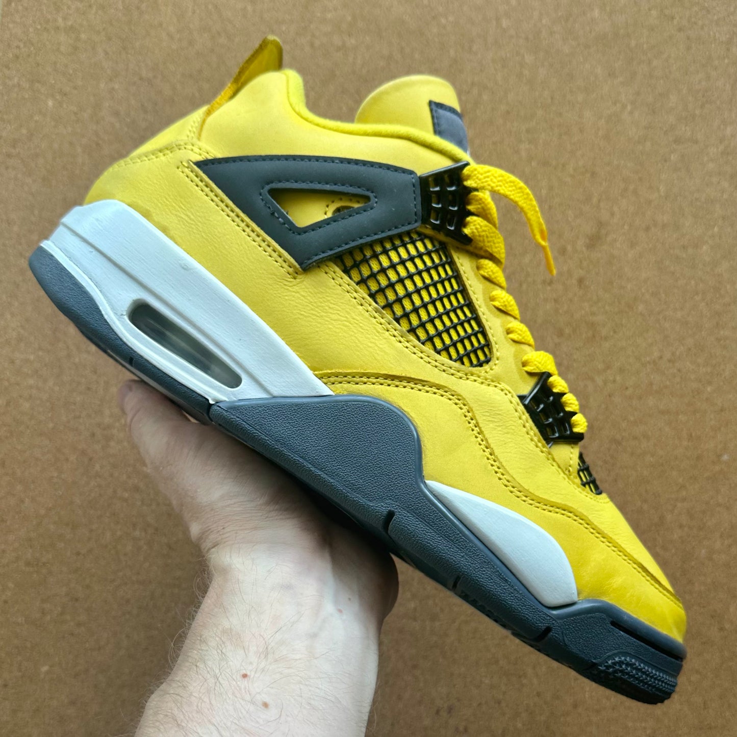 Preloved Air Jordan 4 Retro Mid - Lightning 2021 (UK 8)