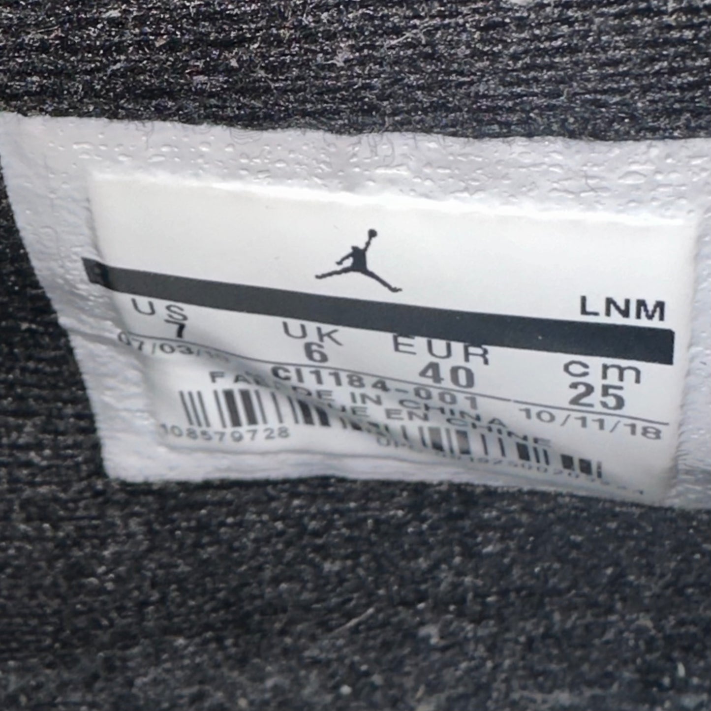 Preloved Air Jordan 4 Retro - Laser Black Gum (UK 6/EU 40)