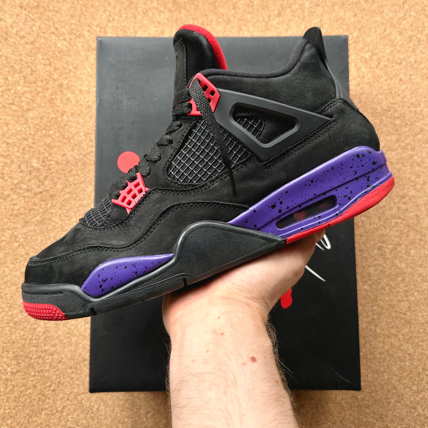 Preloved Air Jordan 4 Retro - Raptors (UK 8.5)