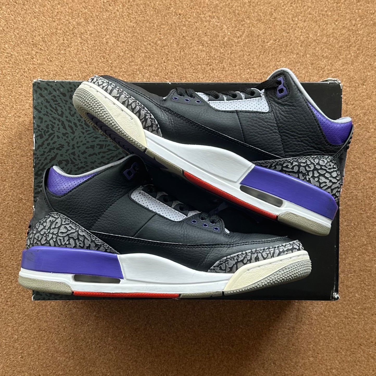 Preloved - Air Jordan 3 - Court Purple (UK 8)