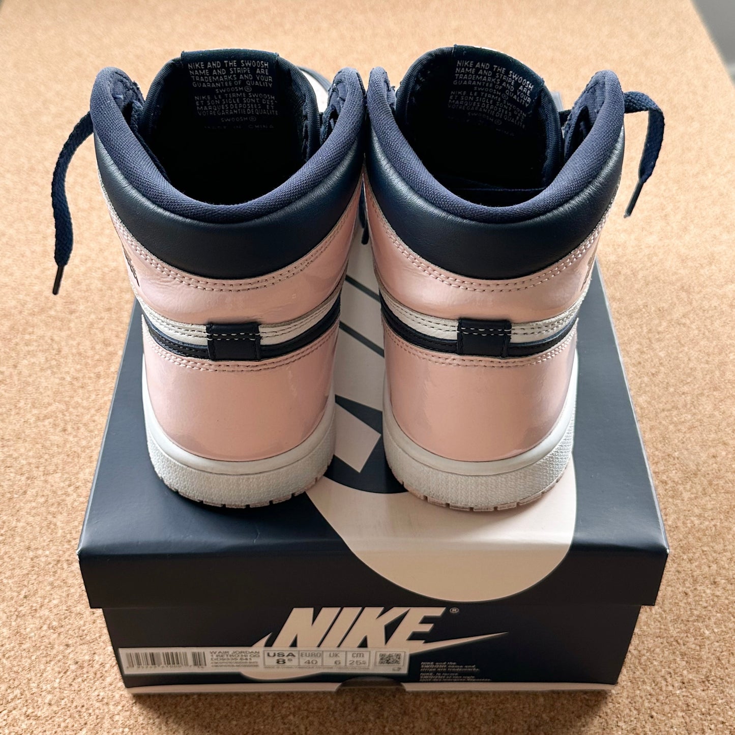 UK 6 - Air Jordan 1 Retro High OG (W) - Atmosphere 'Bubblegum'