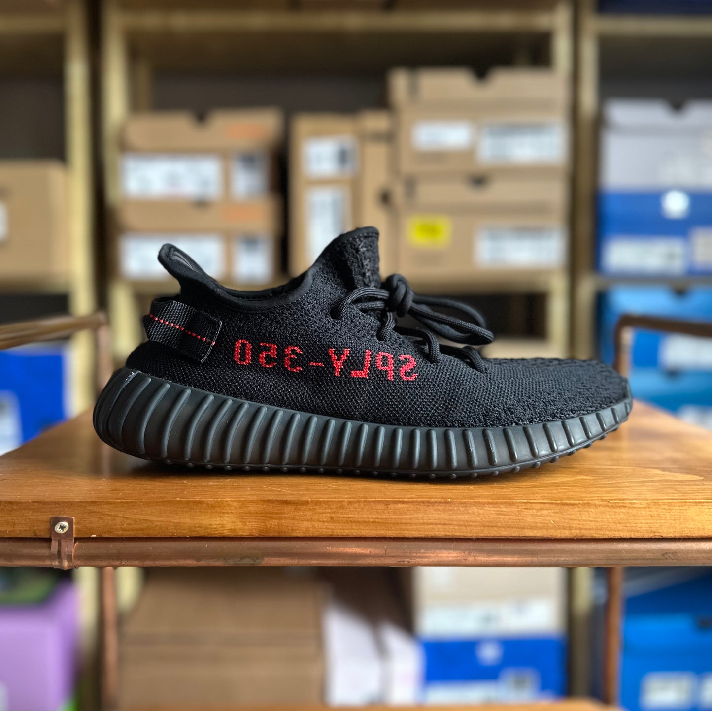 Preloved Yeezy Boost 350V2 - Bred (UK 8) - No Box