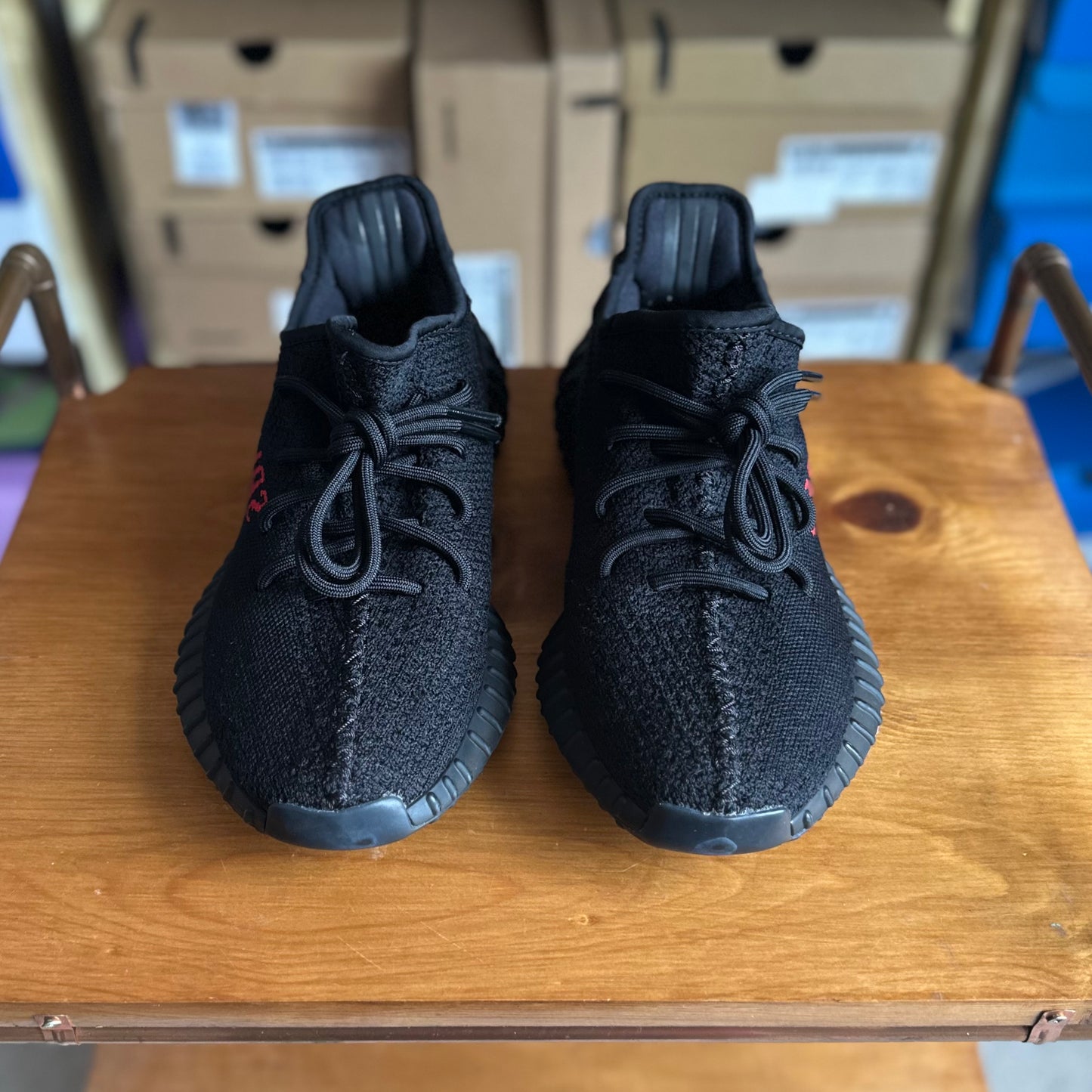 Preloved Yeezy Boost 350V2 - Bred (UK 8) - No Box