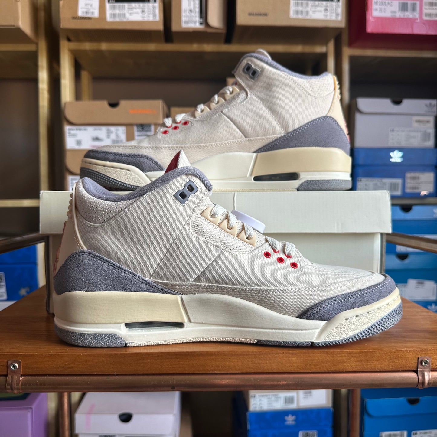 Preloved Air Jordan 3 - Muslin (UK 8)