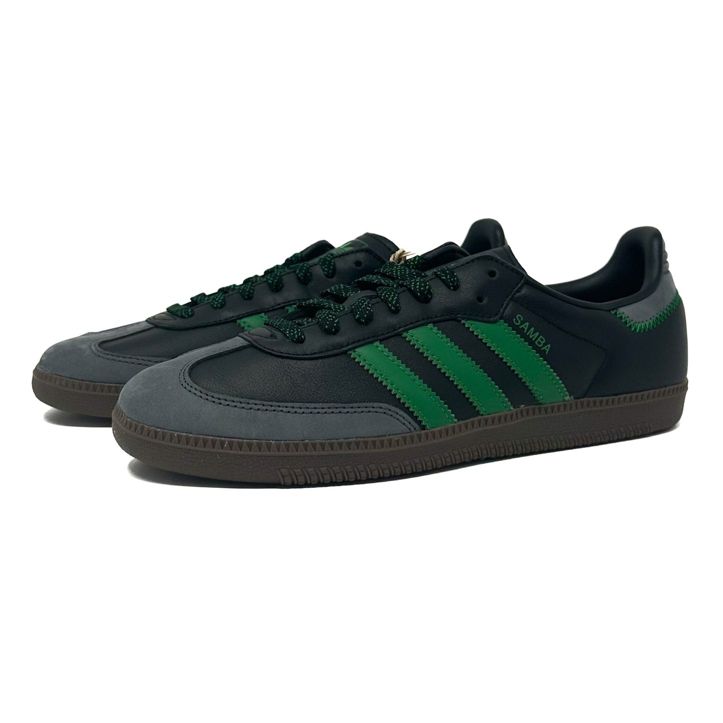 Adidas Samba OG (W) - Carbon/Black/Green - Cherry Picked Kicks