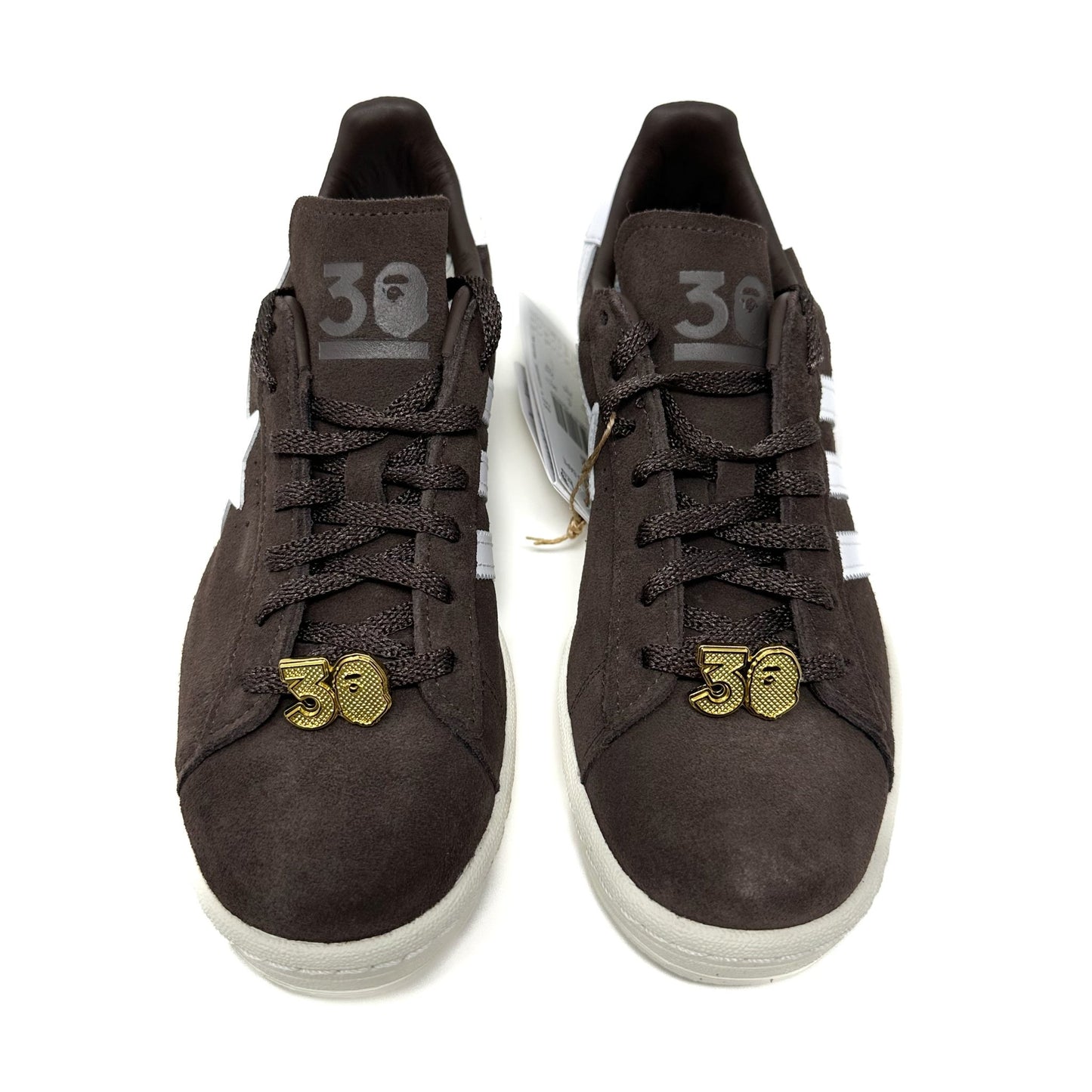 Adidas x Campus 80s Bape - Brown/White/Gold - Cherry Picked Kicks