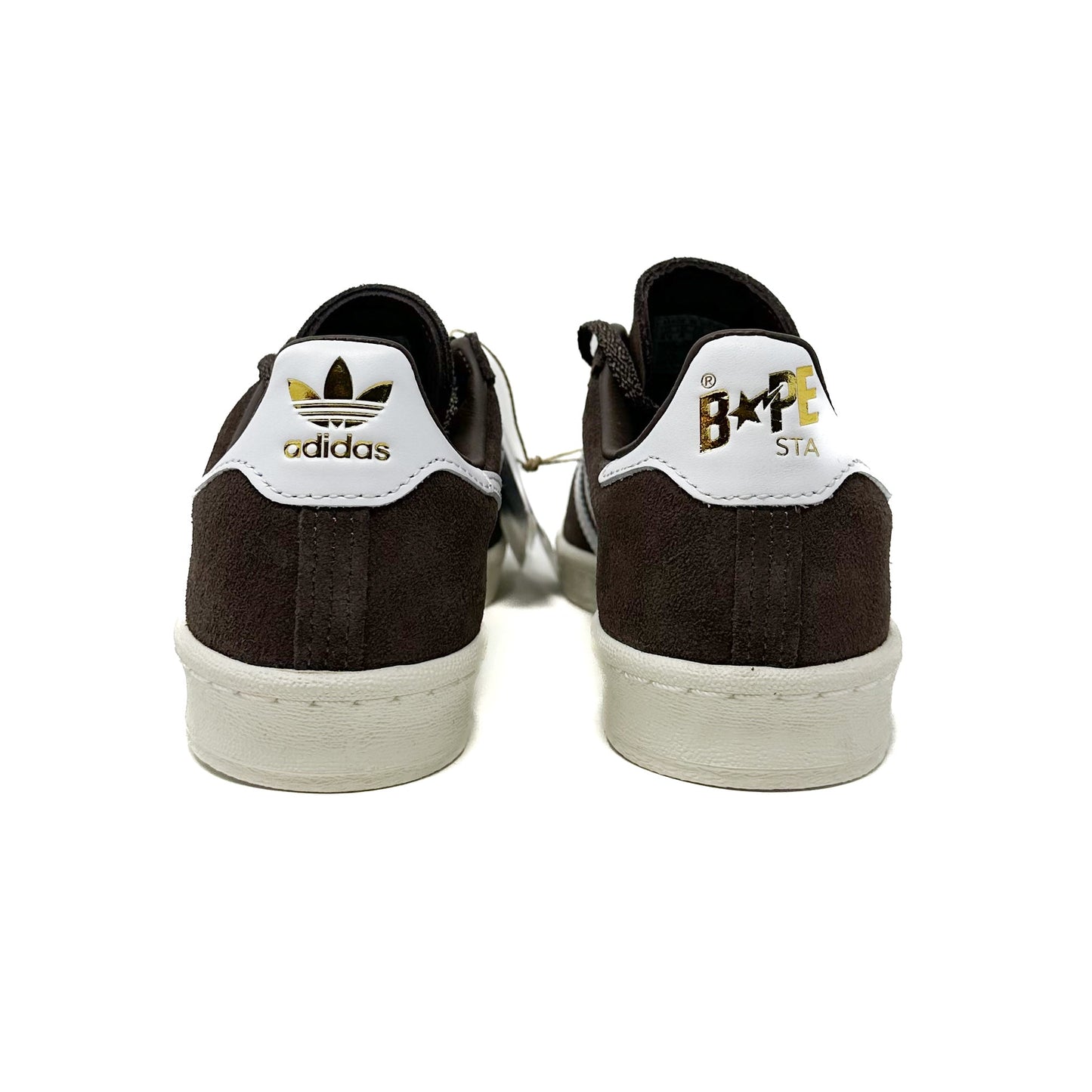 Adidas x Campus 80s Bape - Brown/White/Gold - Cherry Picked Kicks
