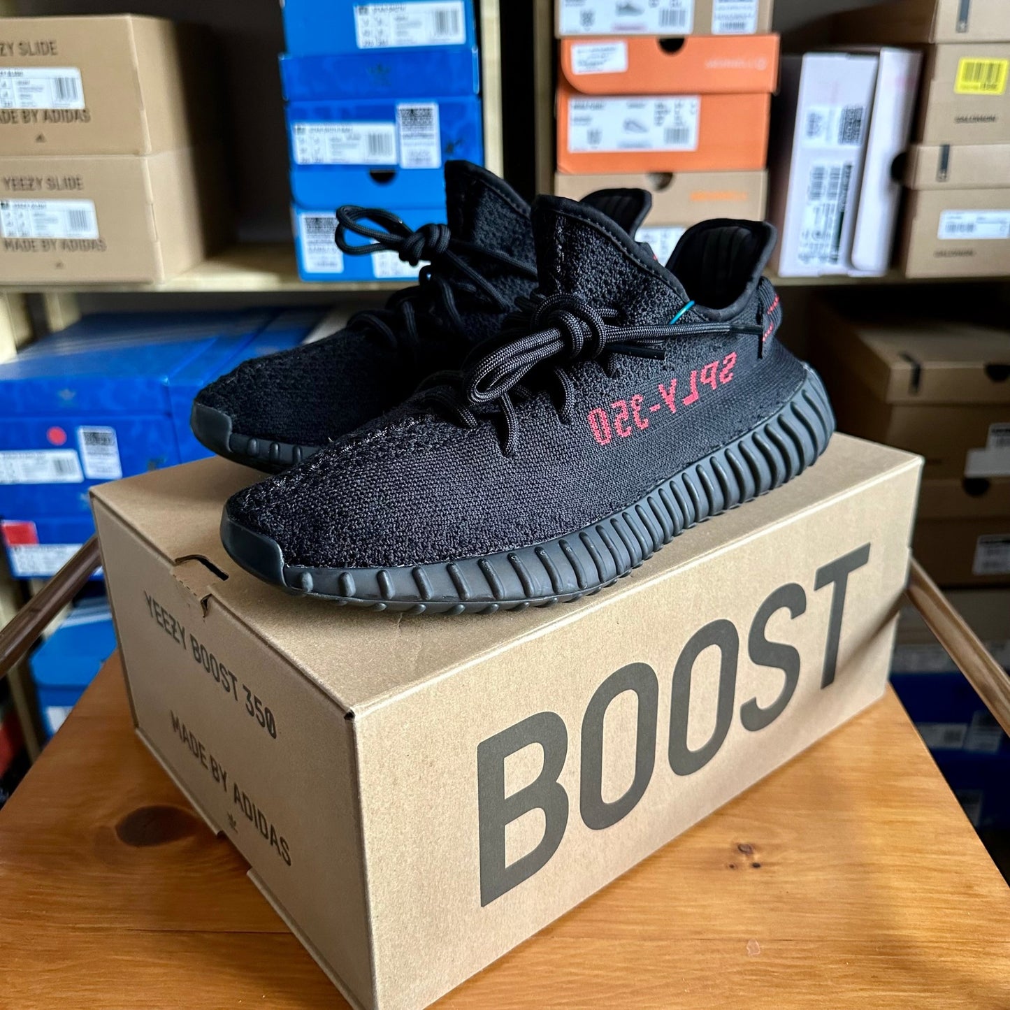 Preloved Yeezy Boost 350V2 - Bred (UK 7.5) - Cherry Picked Kicks