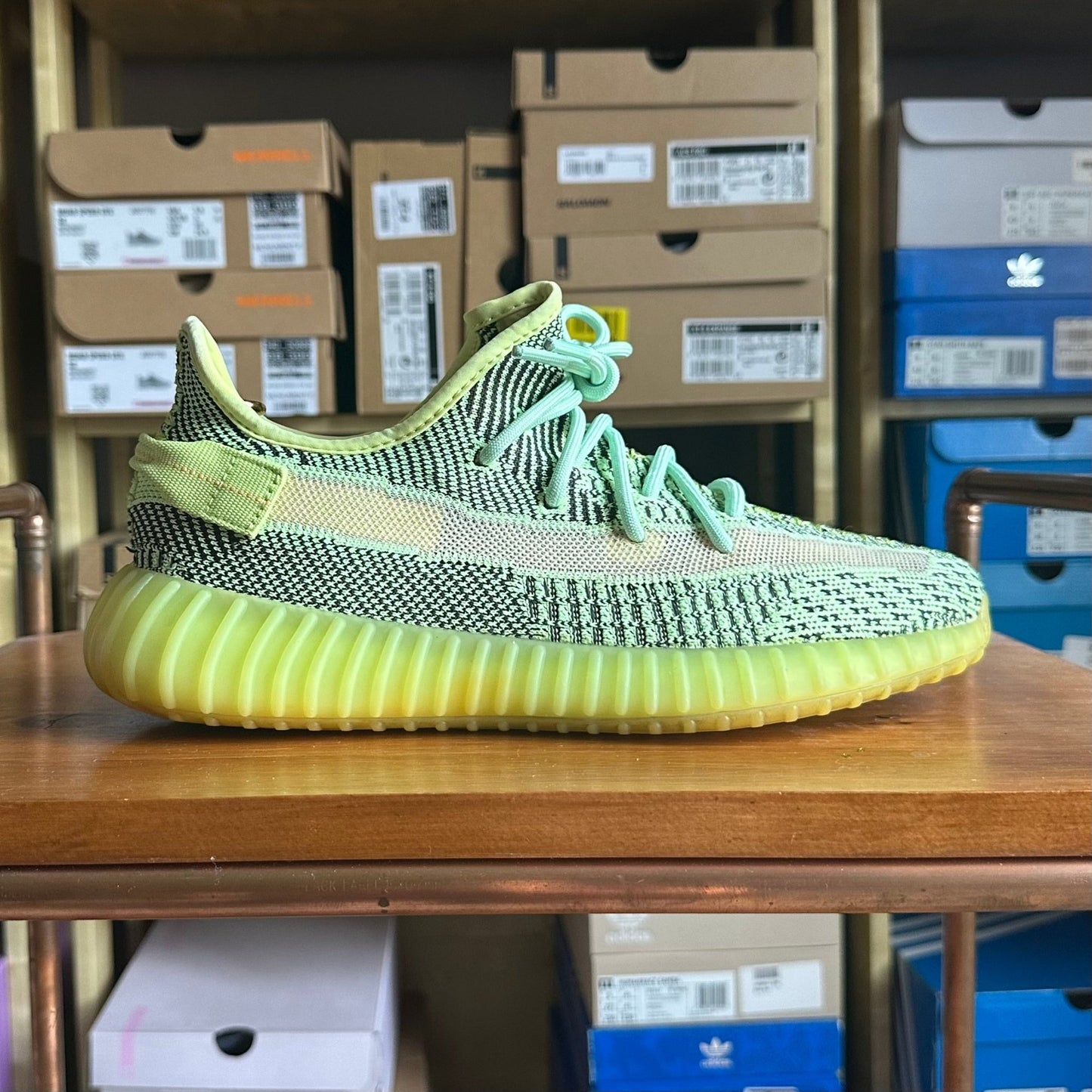 Preloved Yeezy Boost 350V2 - Yeezreel (UK 8) - No Box - Cherry Picked Kicks