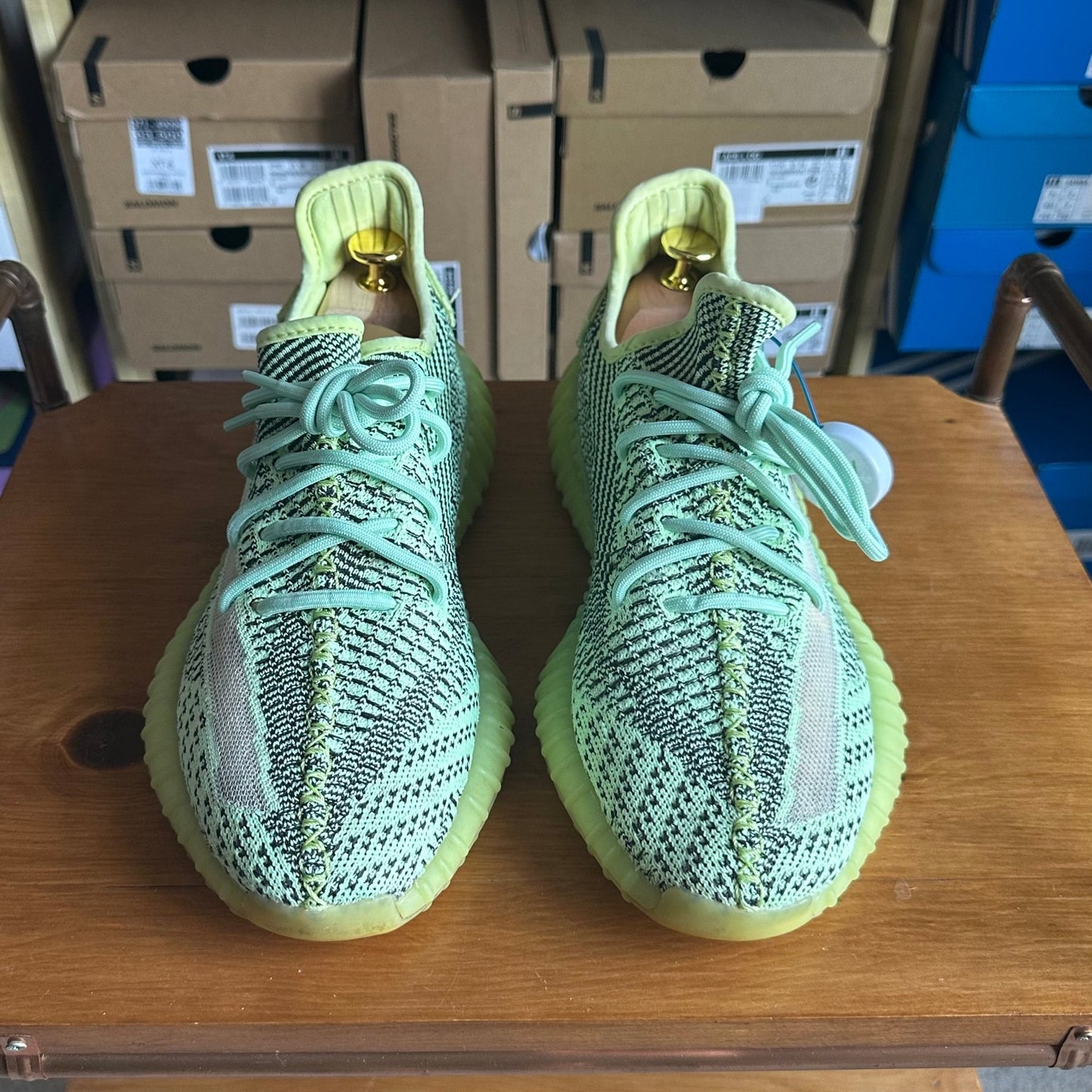 Preloved Yeezy Boost 350V2 - Yeezreel (UK 8) - No Box - Cherry Picked Kicks