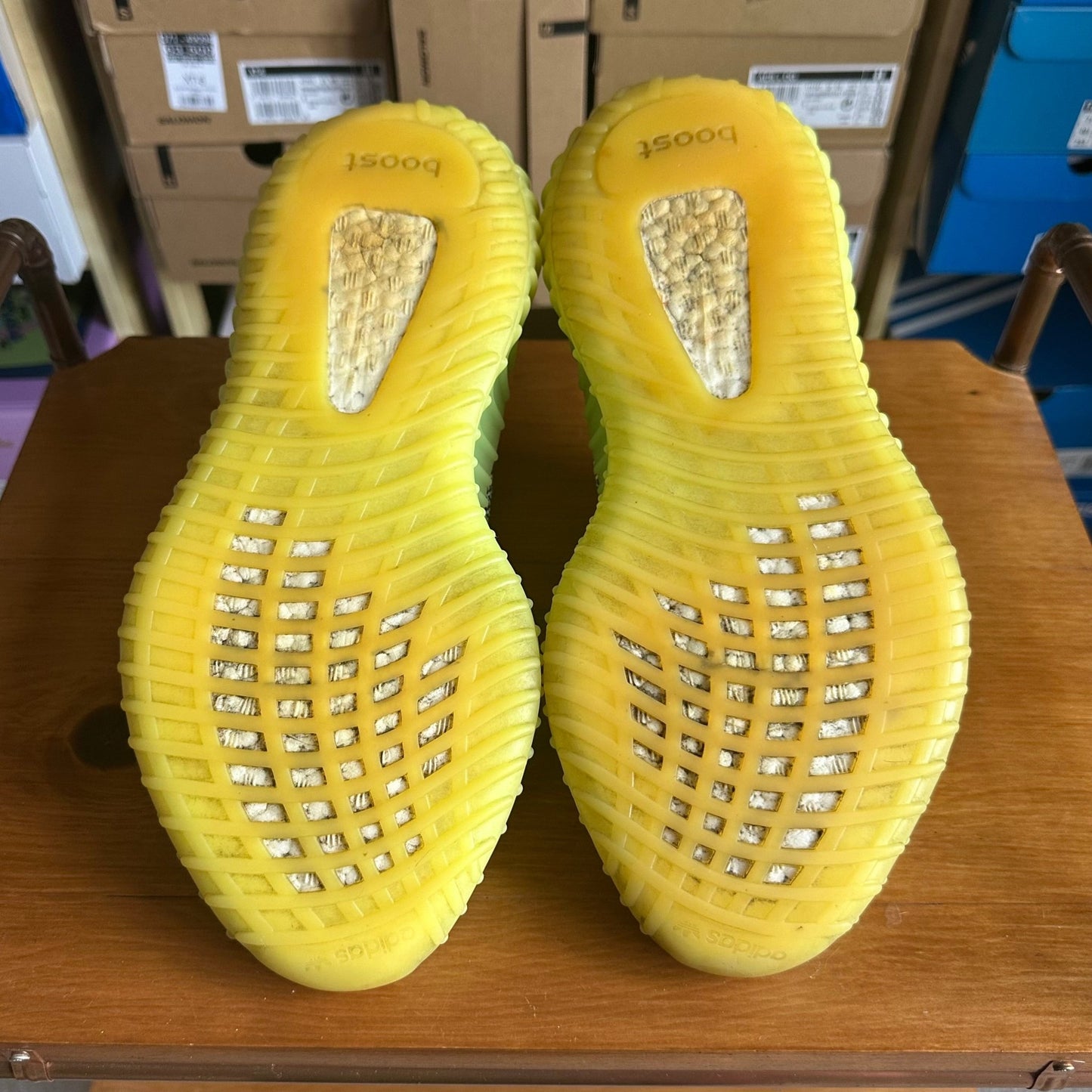 Preloved Yeezy Boost 350V2 - Yeezreel (UK 8) - No Box - Cherry Picked Kicks