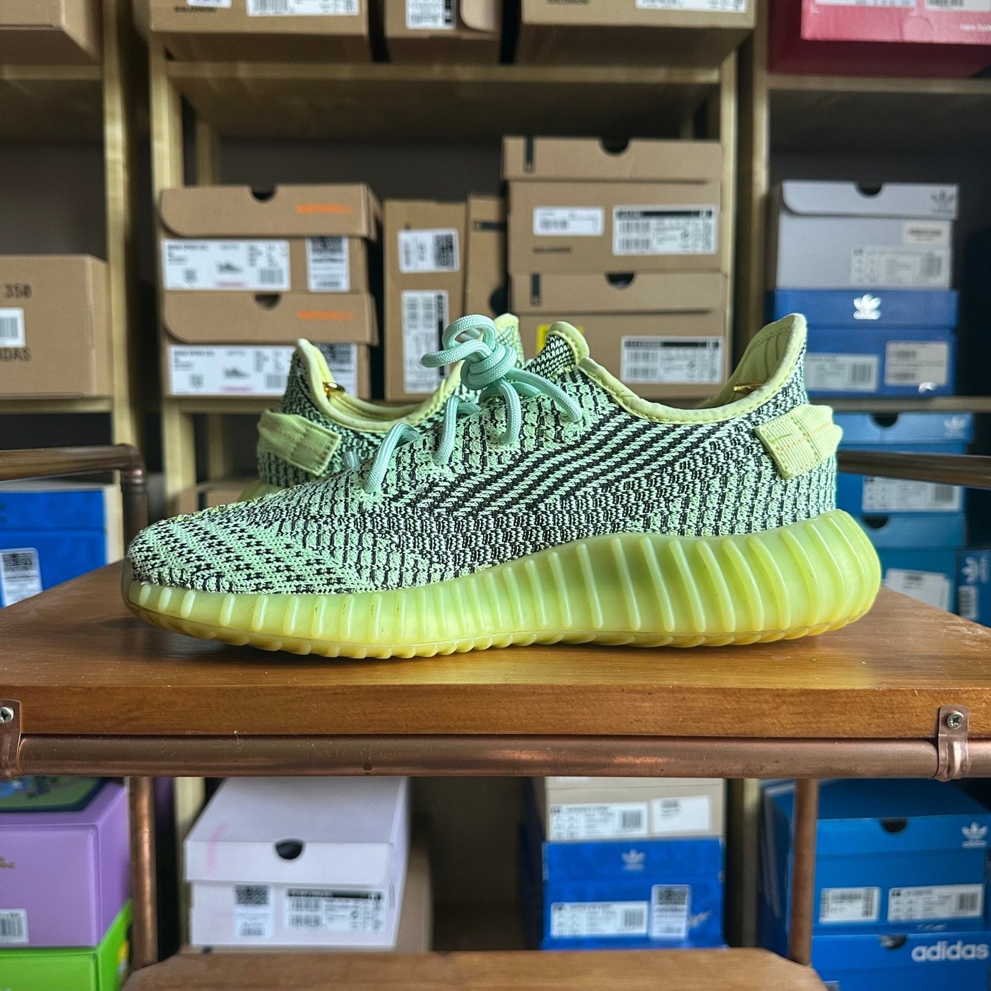 Preloved Yeezy Boost 350V2 - Yeezreel (UK 8) - No Box - Cherry Picked Kicks