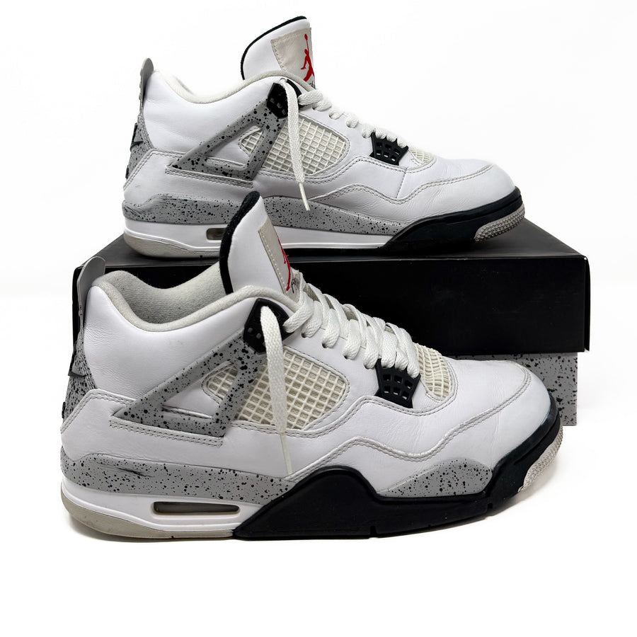 Preloved Air Jordan 4 Retro OG Mid - White Cement 2015 (UK 8.5)