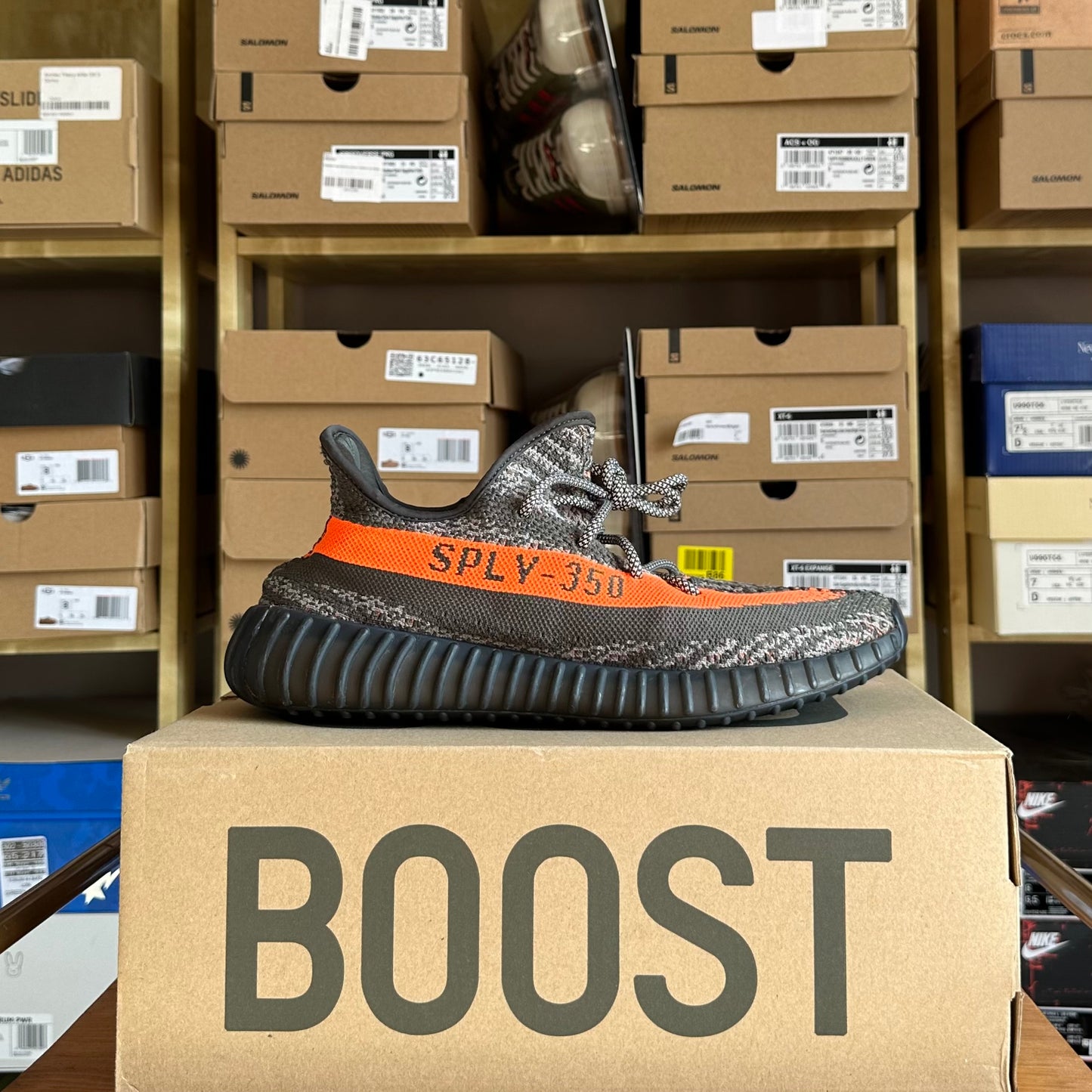 Preloved Yeezy 350V2 -  Carbon Beluga (UK 10.5)