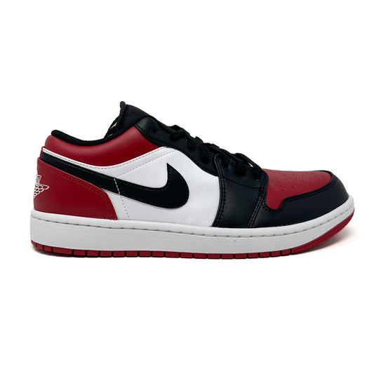 Air Jordan 1 Low Bred Toe - Gym Red/White/Black