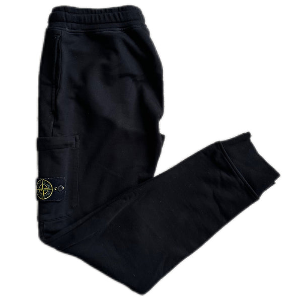 Preloved Stone Island Men's Joggers - Black (Small)