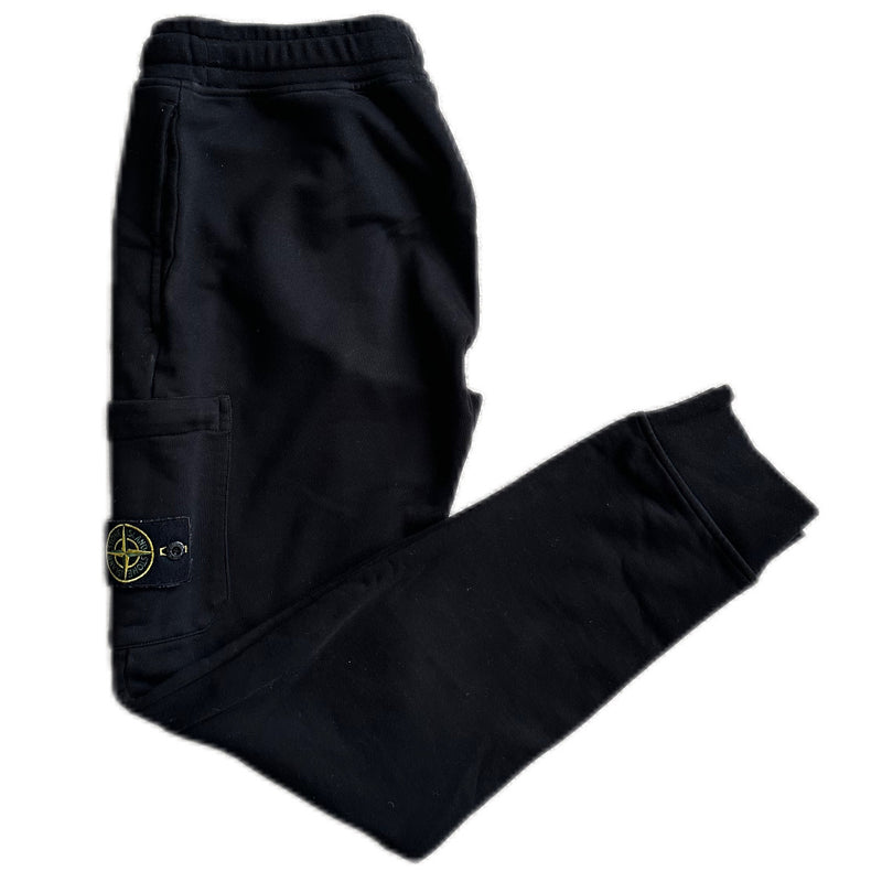 Preloved Stone Island Men's Joggers - Black (Small)