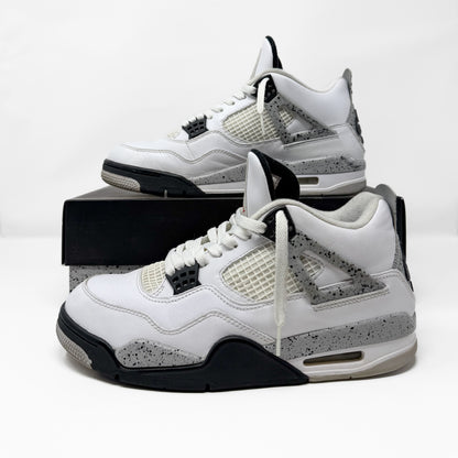 Preloved Air Jordan 4 Retro OG Mid - White Cement 2015 (UK 8.5)