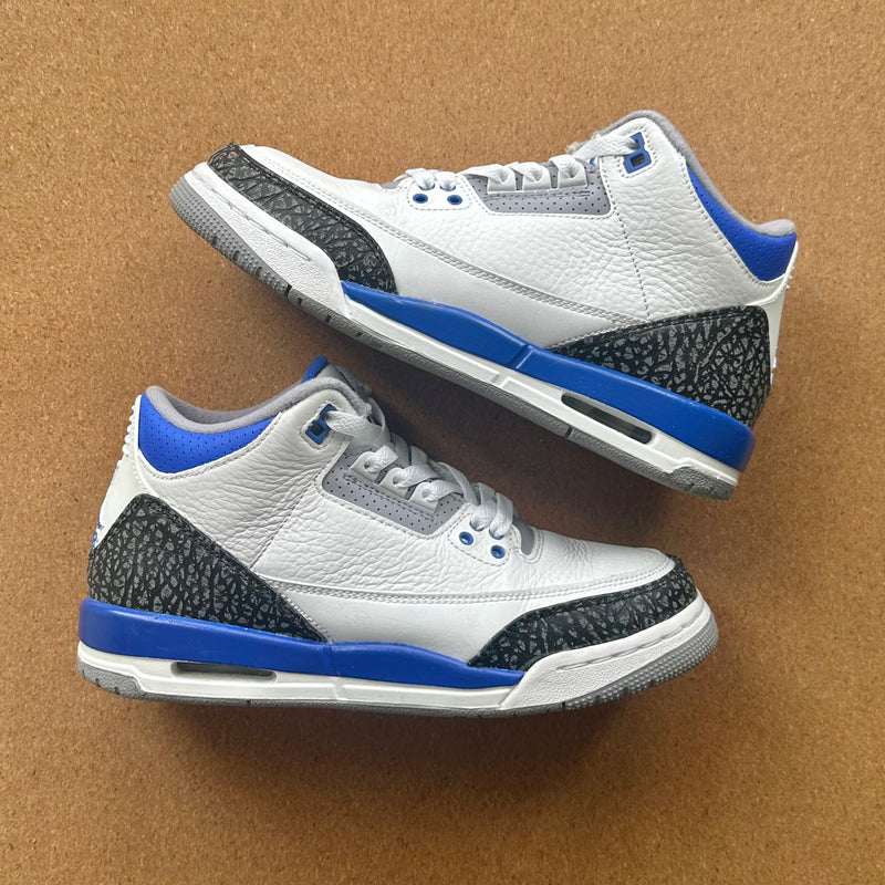 Preloved Air Jordan 3 Retro Mid GS - Racer Blue (UK 6/EU 40)