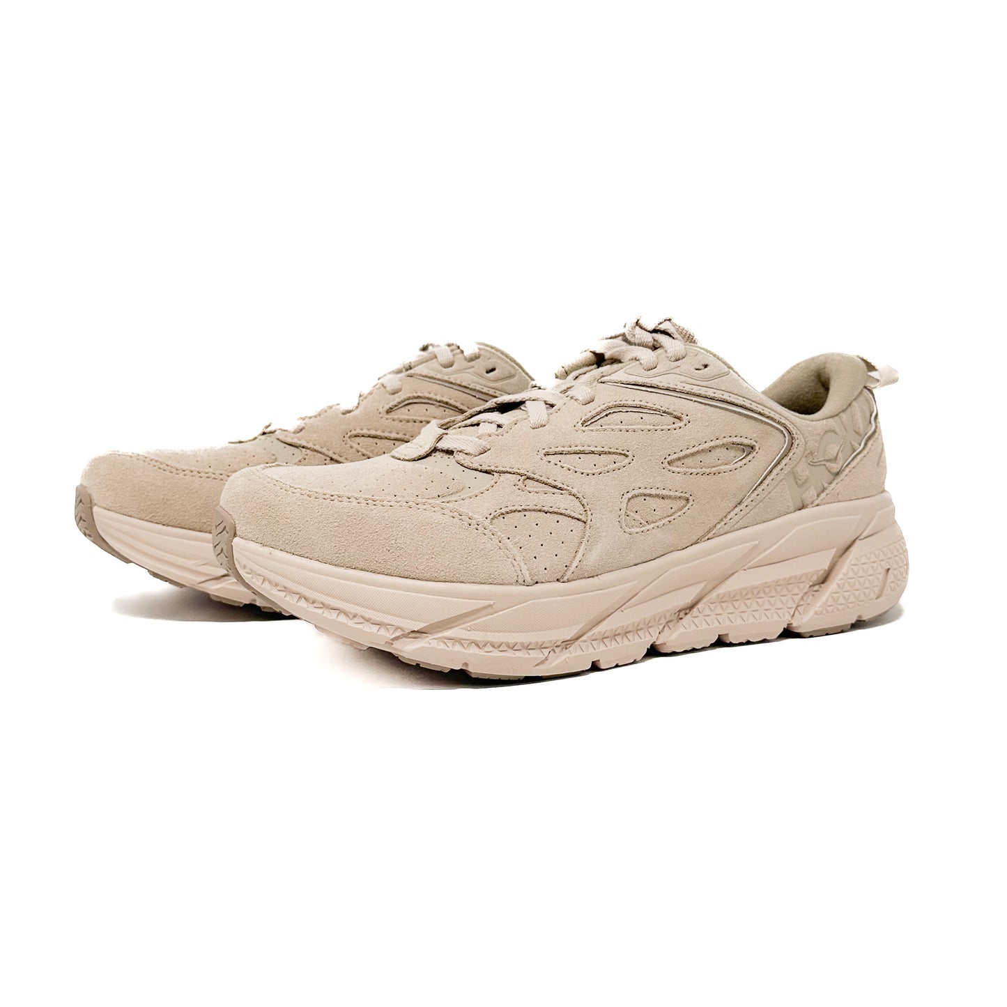 Hoka Clifton L Suede Elite Terrain System - Simple Taupe/Pumice