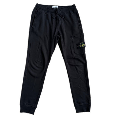 Preloved Stone Island Men's Joggers - Black (Small)