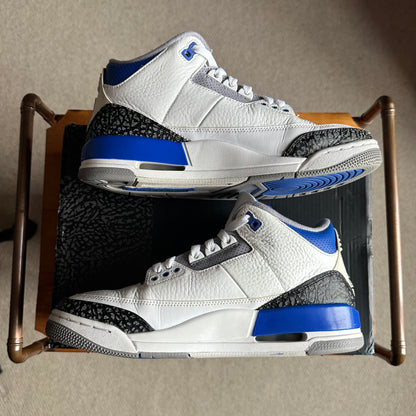 Preloved Air Jordan 3 - Racer Blue (UK 7.5)