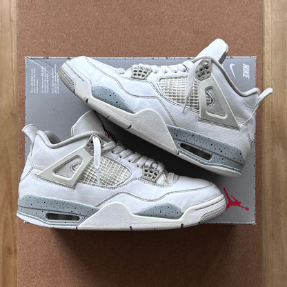 Preloved Air Jordan 4 Retro - White Oreo (UK 8.5)