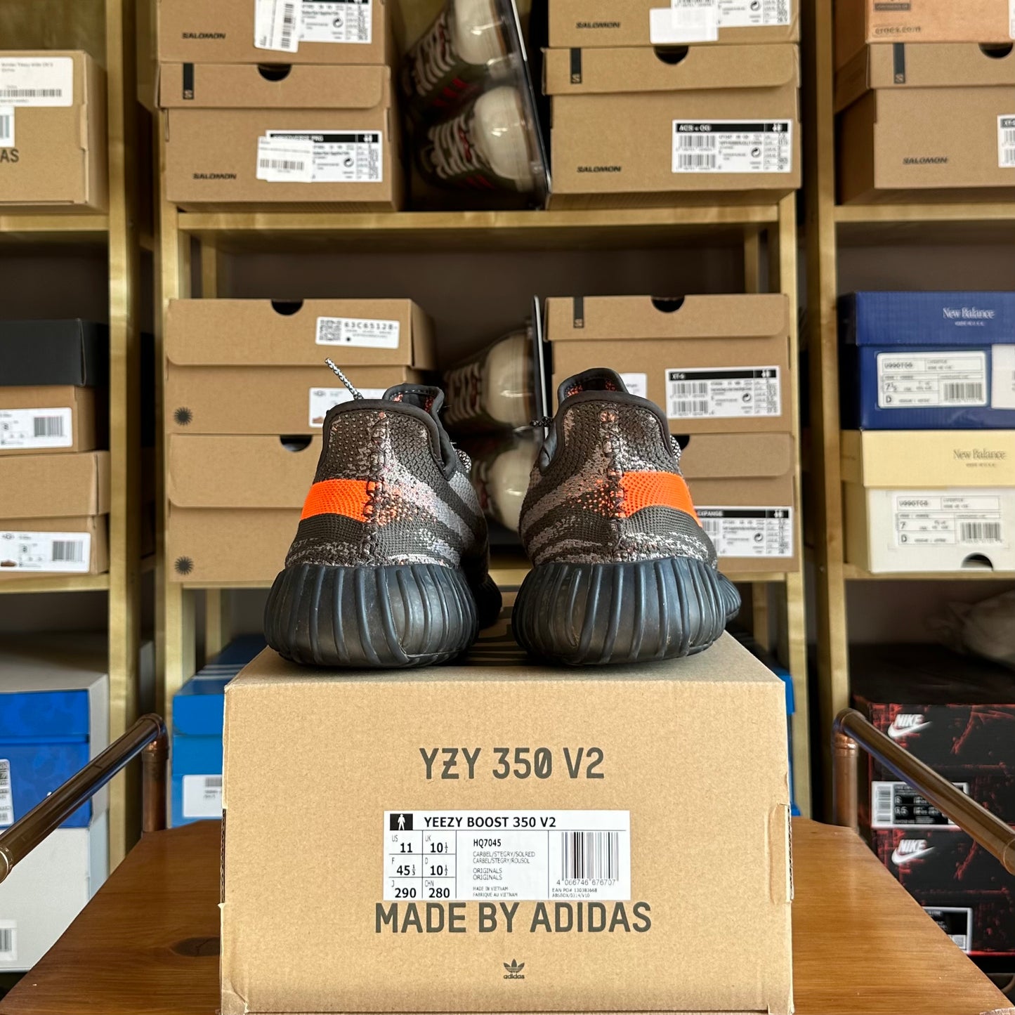 Preloved Yeezy 350V2 -  Carbon Beluga (UK 10.5)